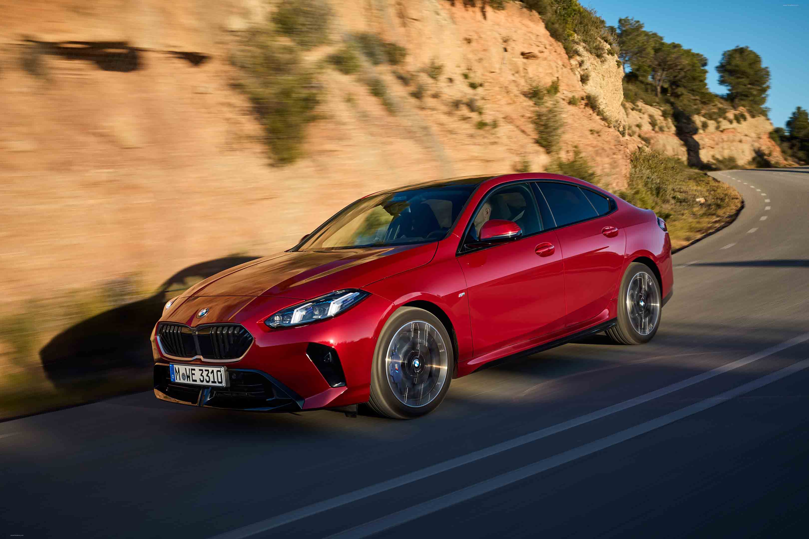 2025 BMW 2 Series Gran Coupe Fire Red F74 Front View