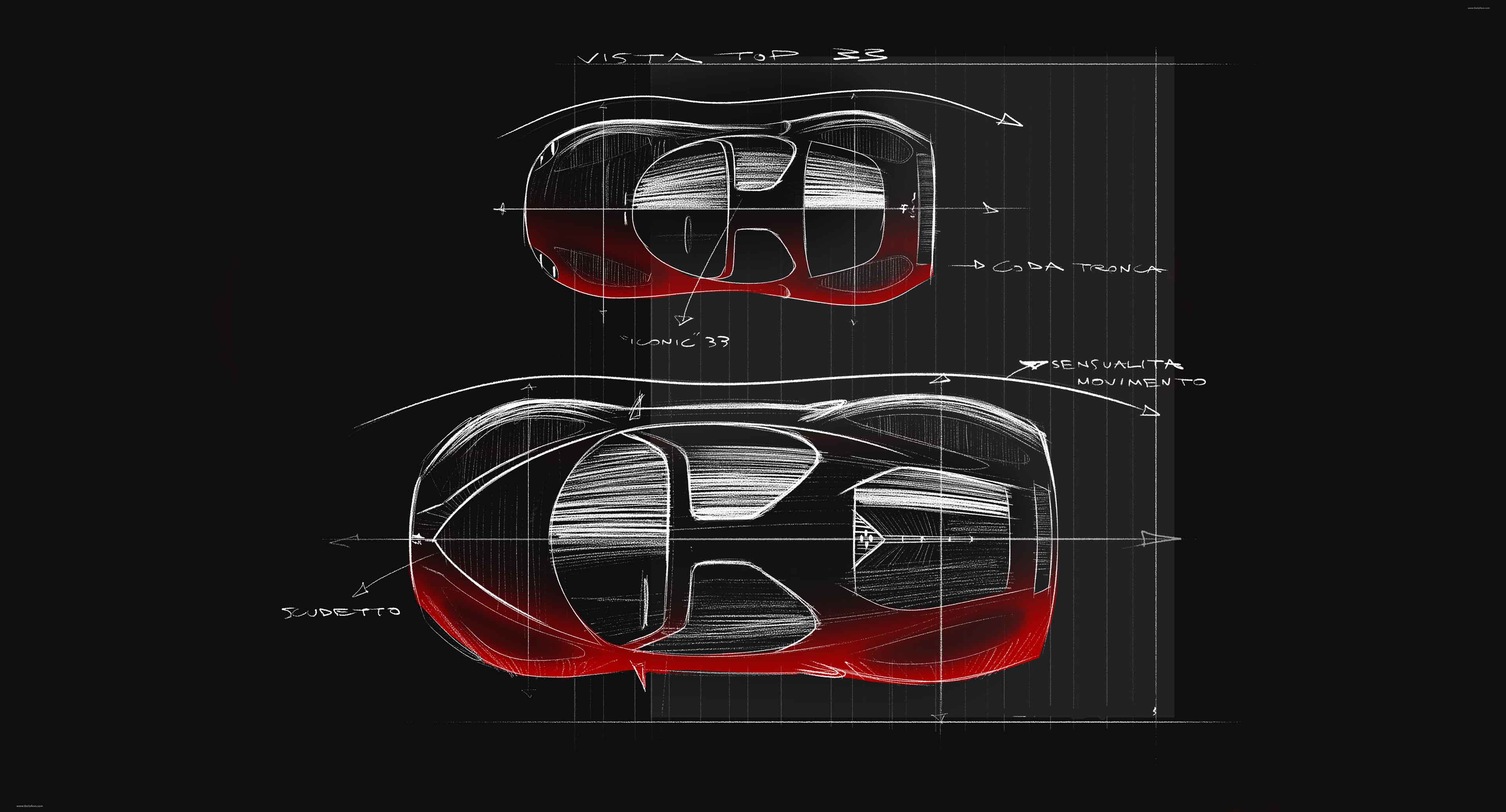 2024 Alfa Romeo 33 Stradale Sketches