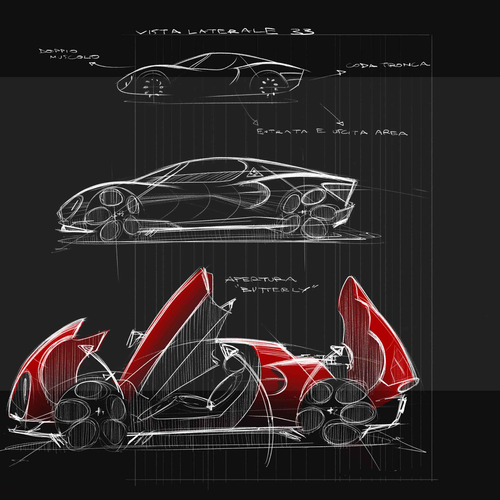 2024 Alfa Romeo 33 Stradale Sketches