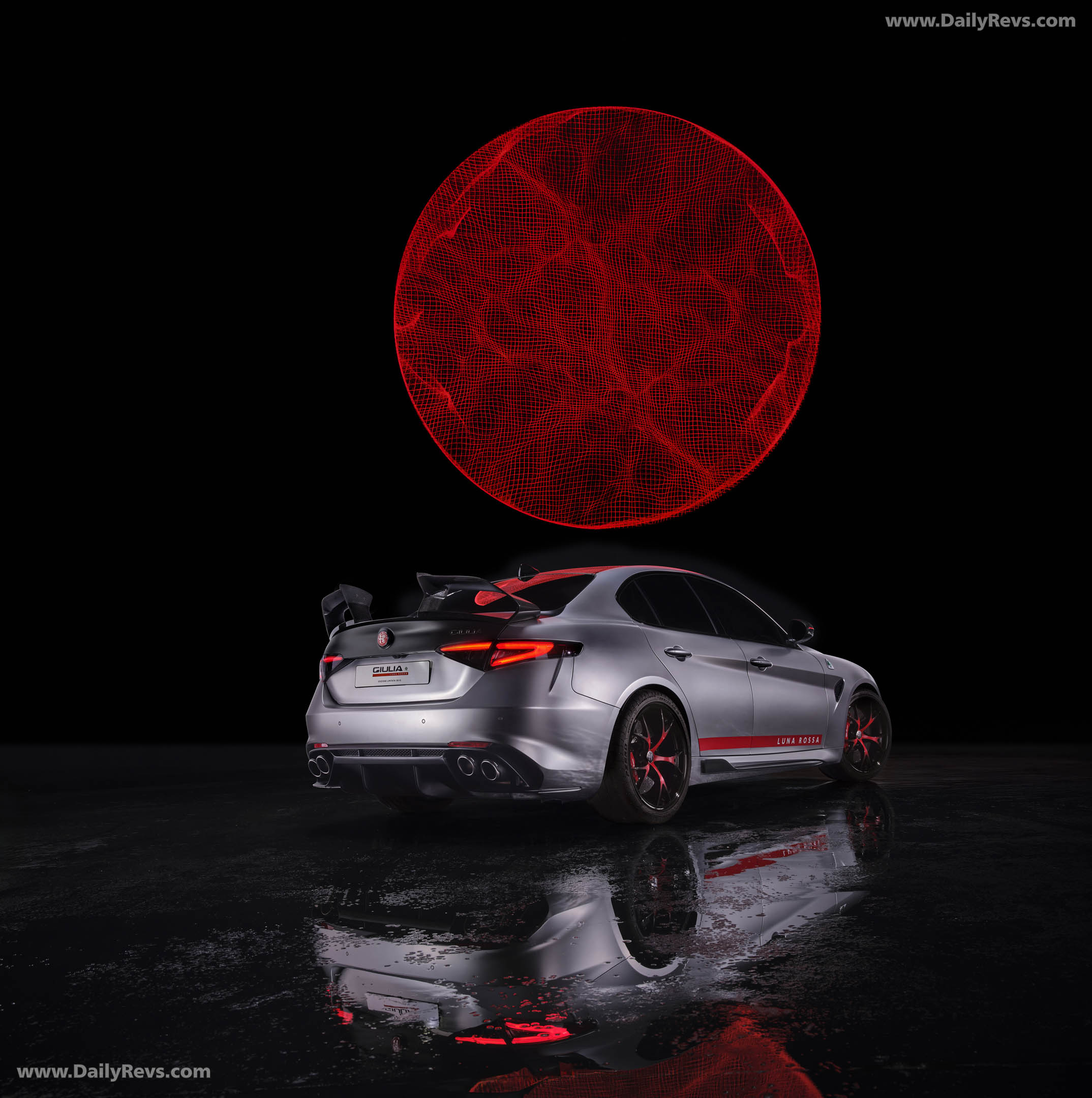 2027 Alfa Romeo Giulia Quadrifoglio Luna Rossa Rear View