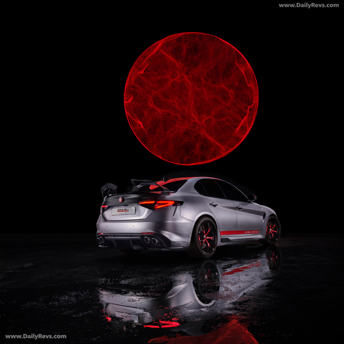 2027 Alfa Romeo Giulia Quadrifoglio Luna Rossa Rear View
