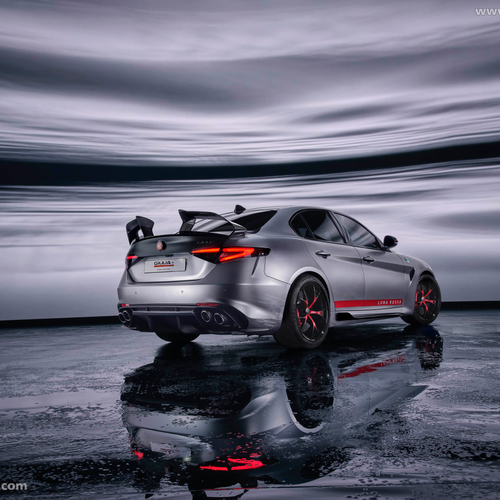 2027 Alfa Romeo Giulia Quadrifoglio Luna Rossa Rear View