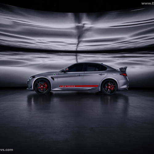 2027 Alfa Romeo Giulia Quadrifoglio Luna Rossa Side View