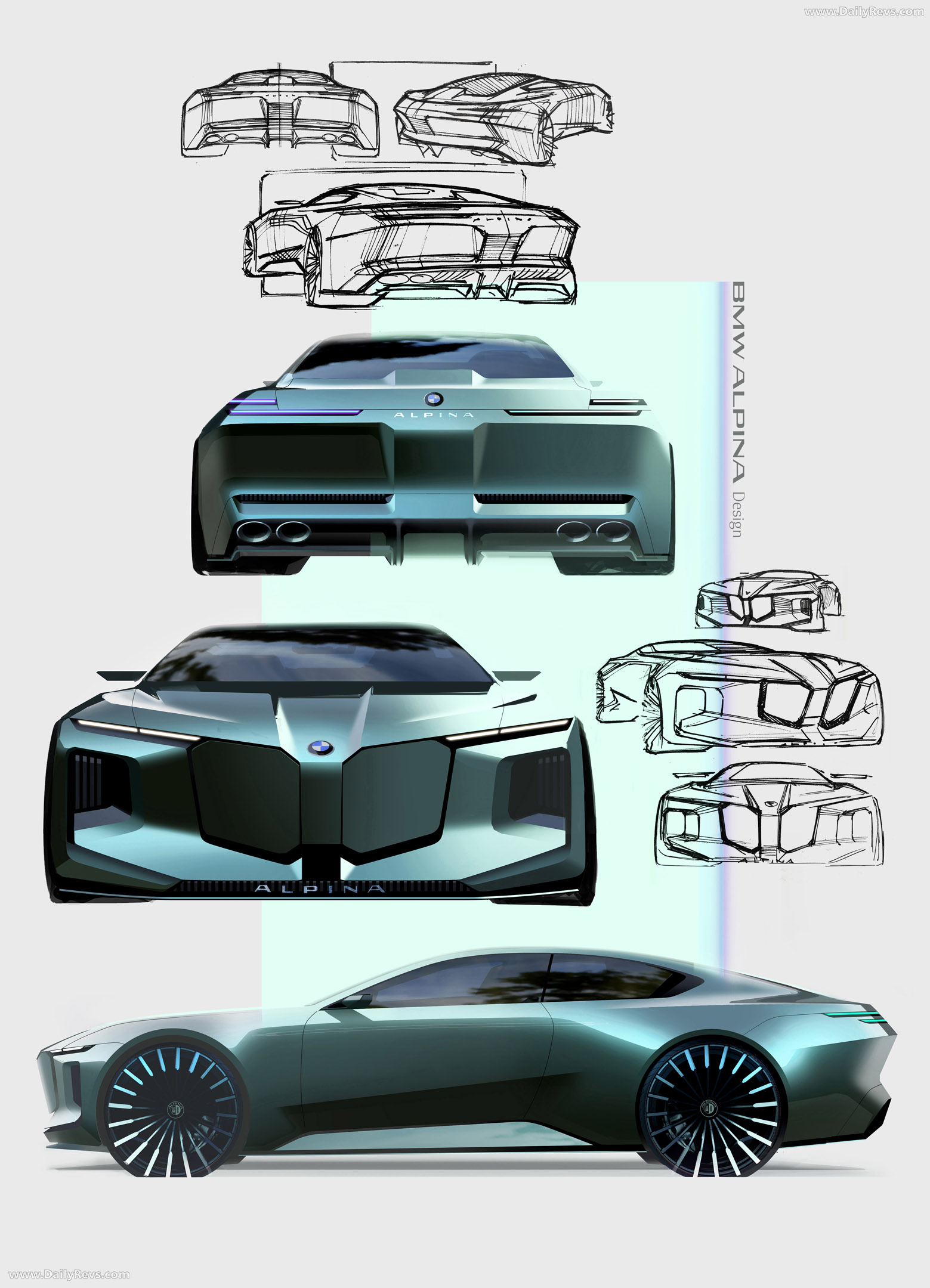 2026 Alpina BMW Vision Concept Sketches