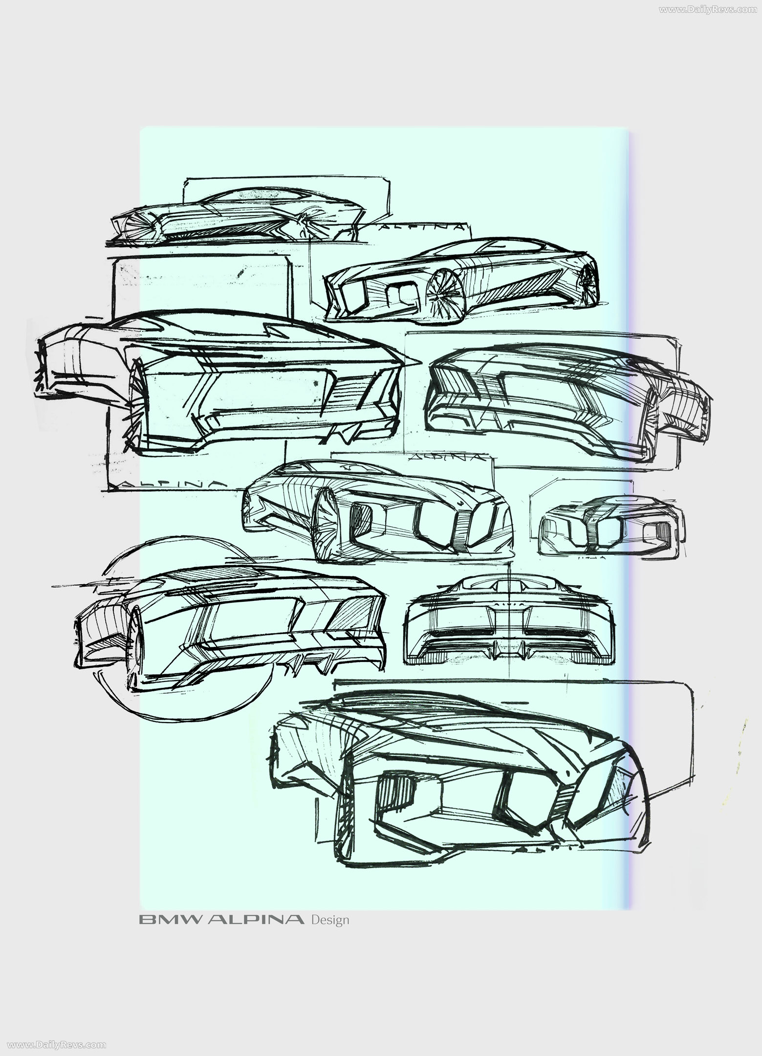 2026 Alpina BMW Vision Concept Sketches