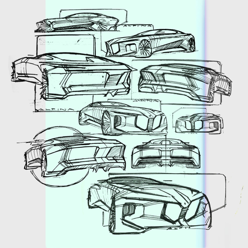 2026 Alpina BMW Vision Concept Sketches