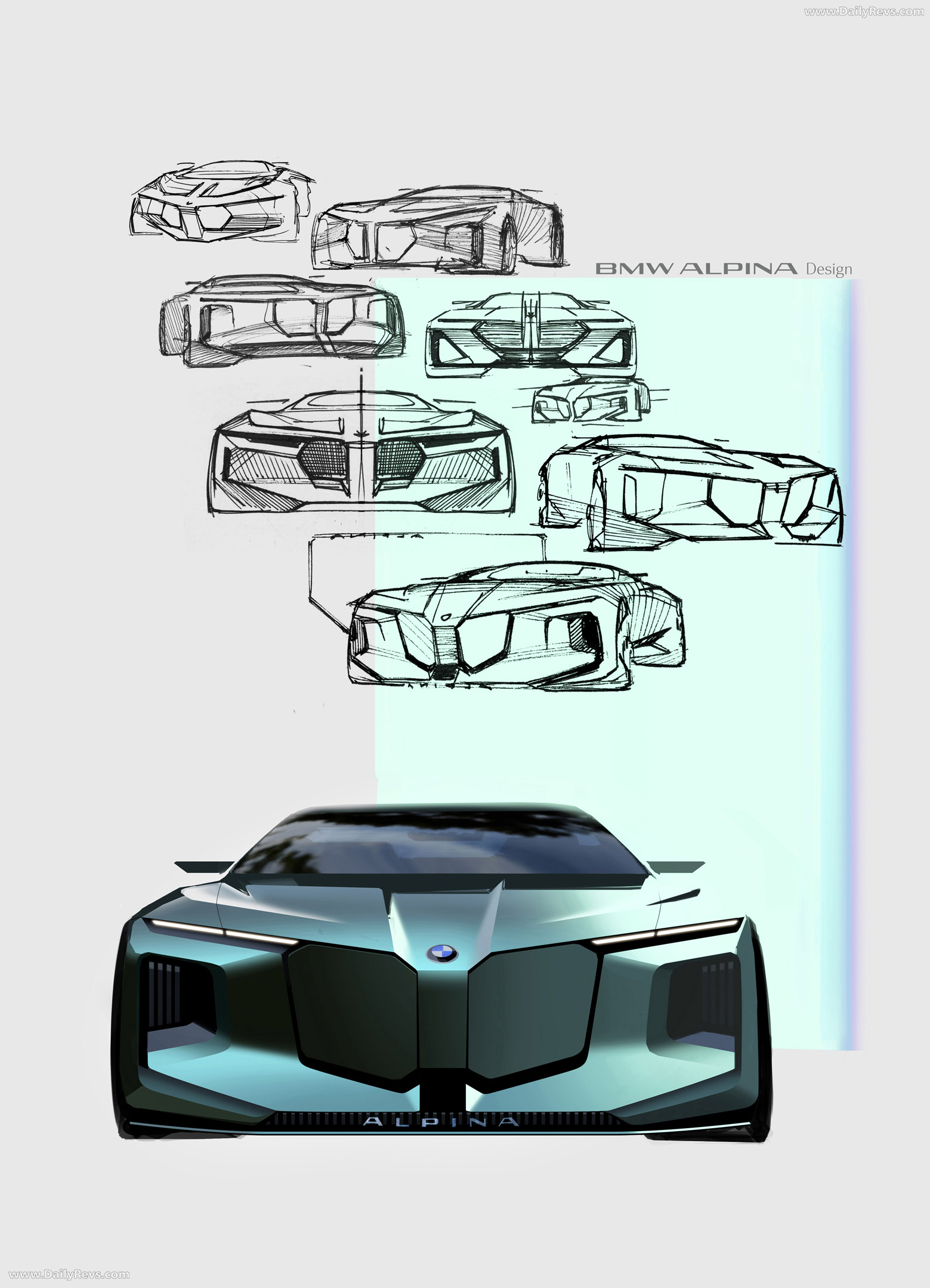 2026 Alpina BMW Vision Concept Sketches