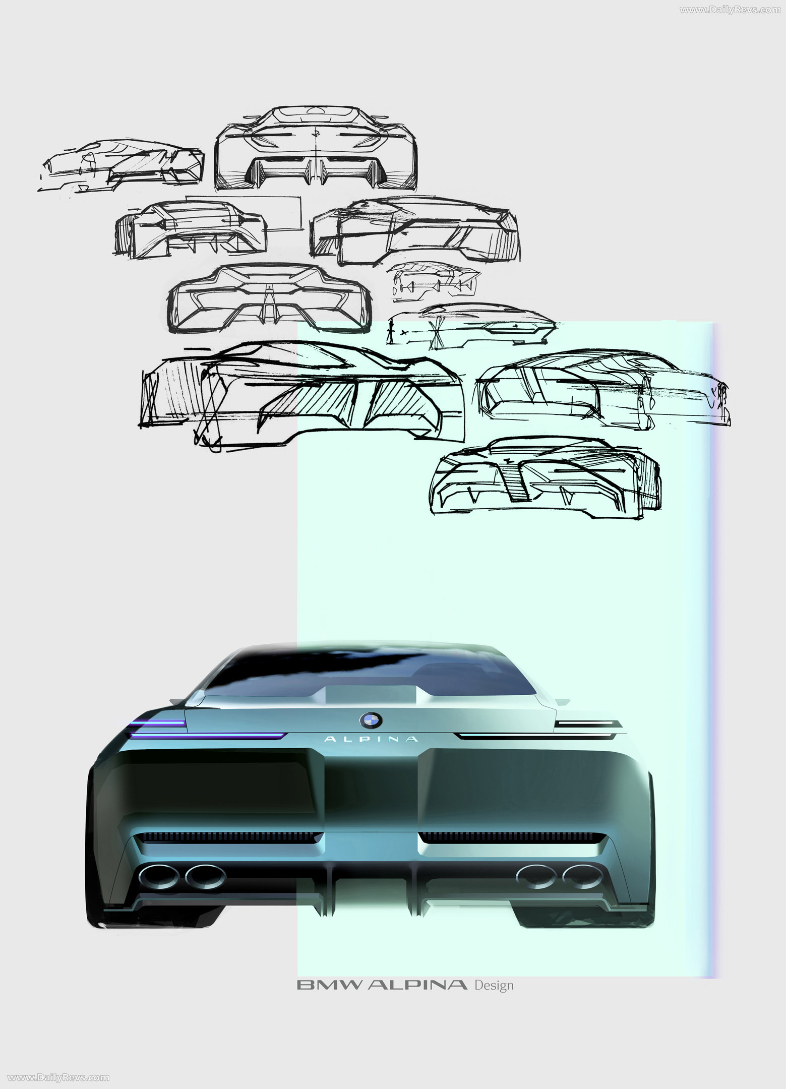 2026 Alpina BMW Vision Concept Sketches