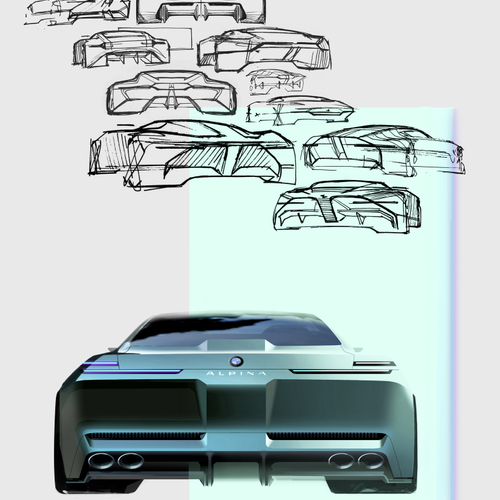 2026 Alpina BMW Vision Concept Sketches
