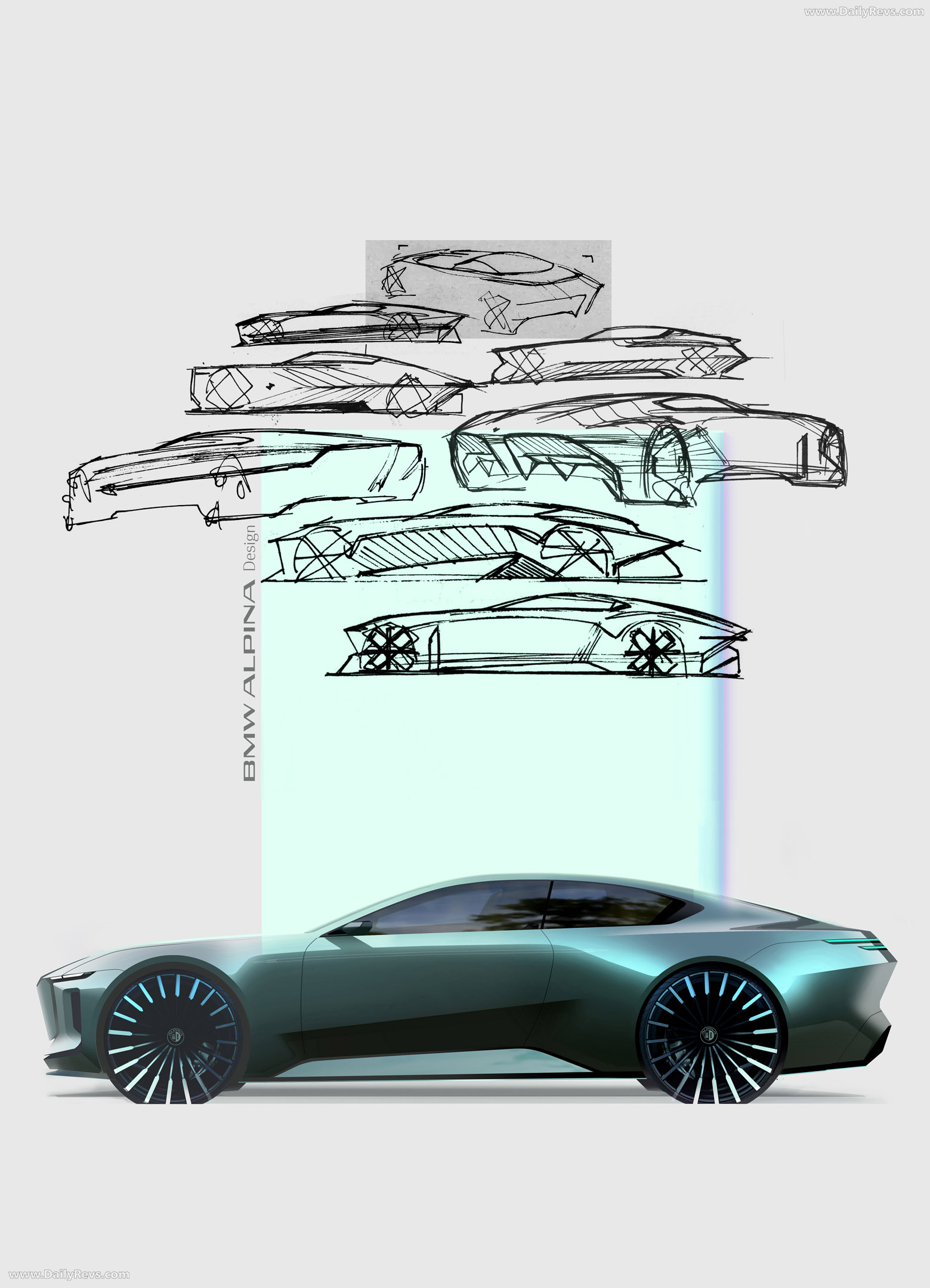 2026 Alpina BMW Vision Concept Sketches