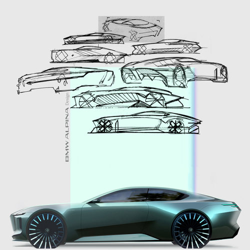 2026 Alpina BMW Vision Concept Sketches