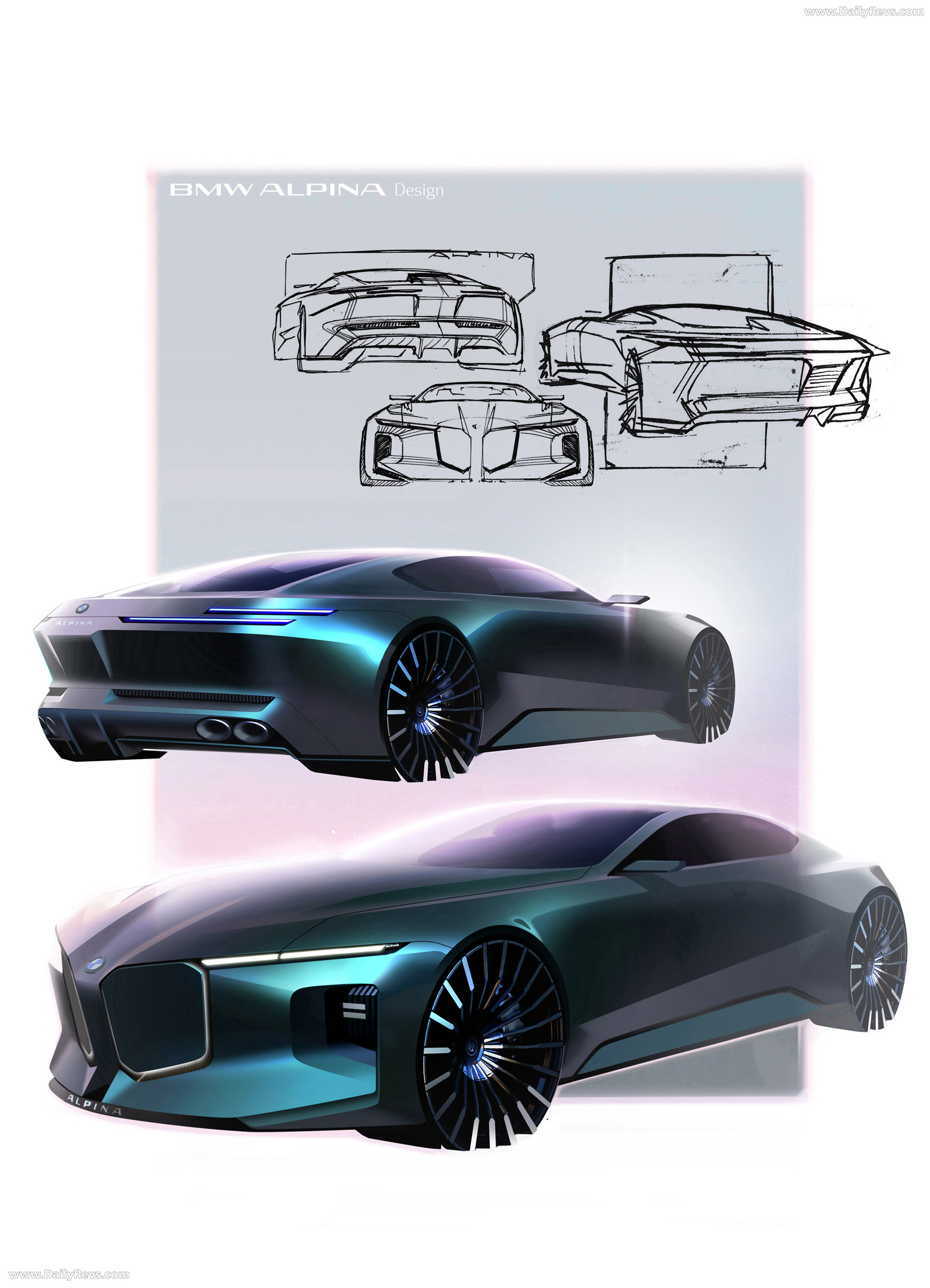 2026 Alpina BMW Vision Concept Sketches