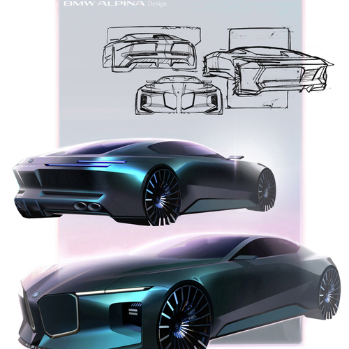 2026 Alpina BMW Vision Concept Sketches