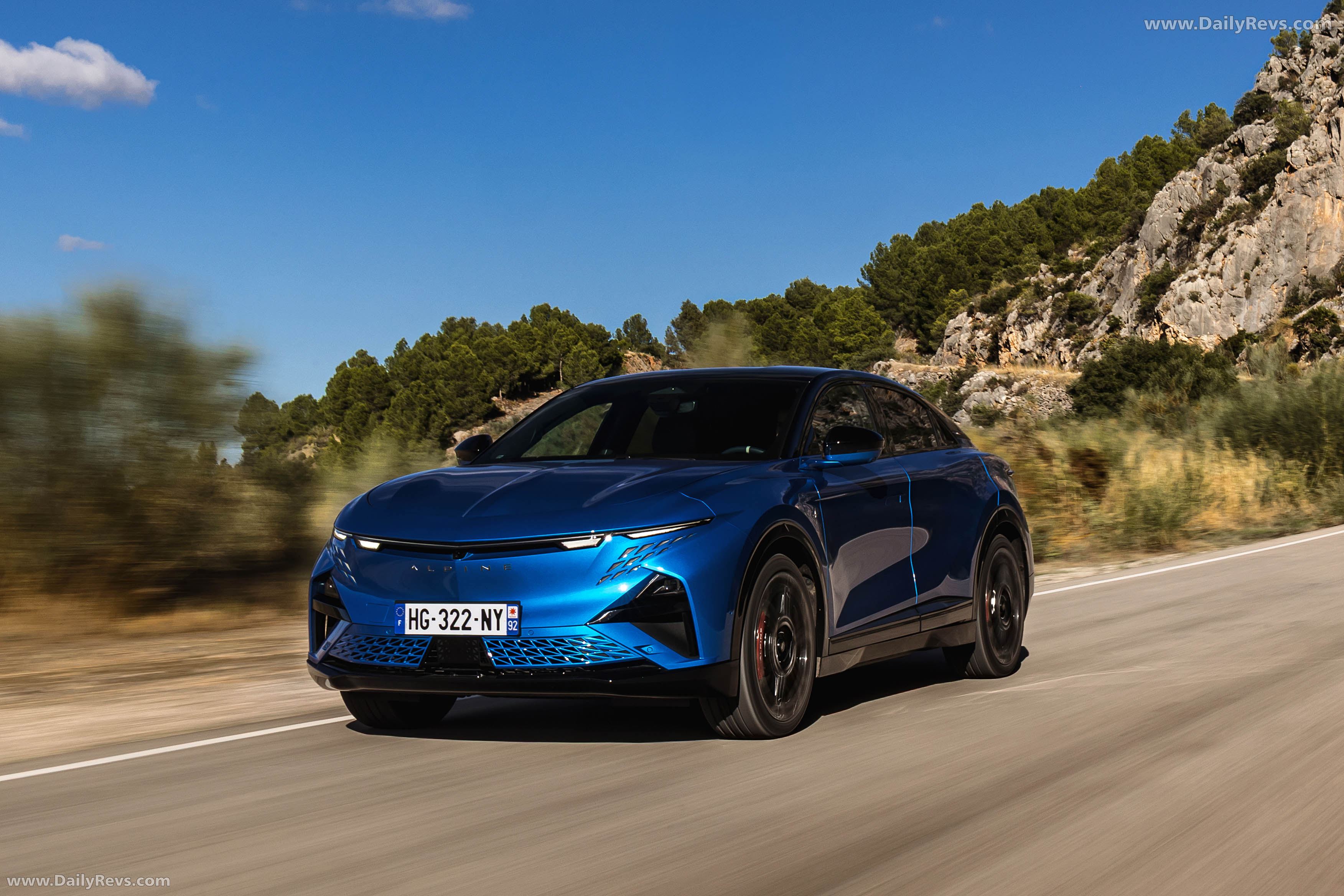 2025 Alpine A390 GT Alpine Vision Blue Front View