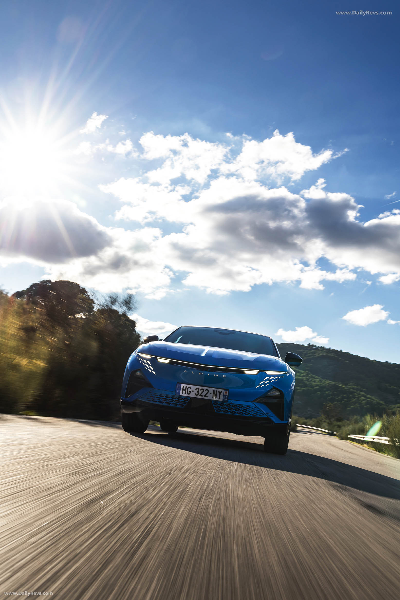 2025 Alpine A390 GT Alpine Vision Blue Front View