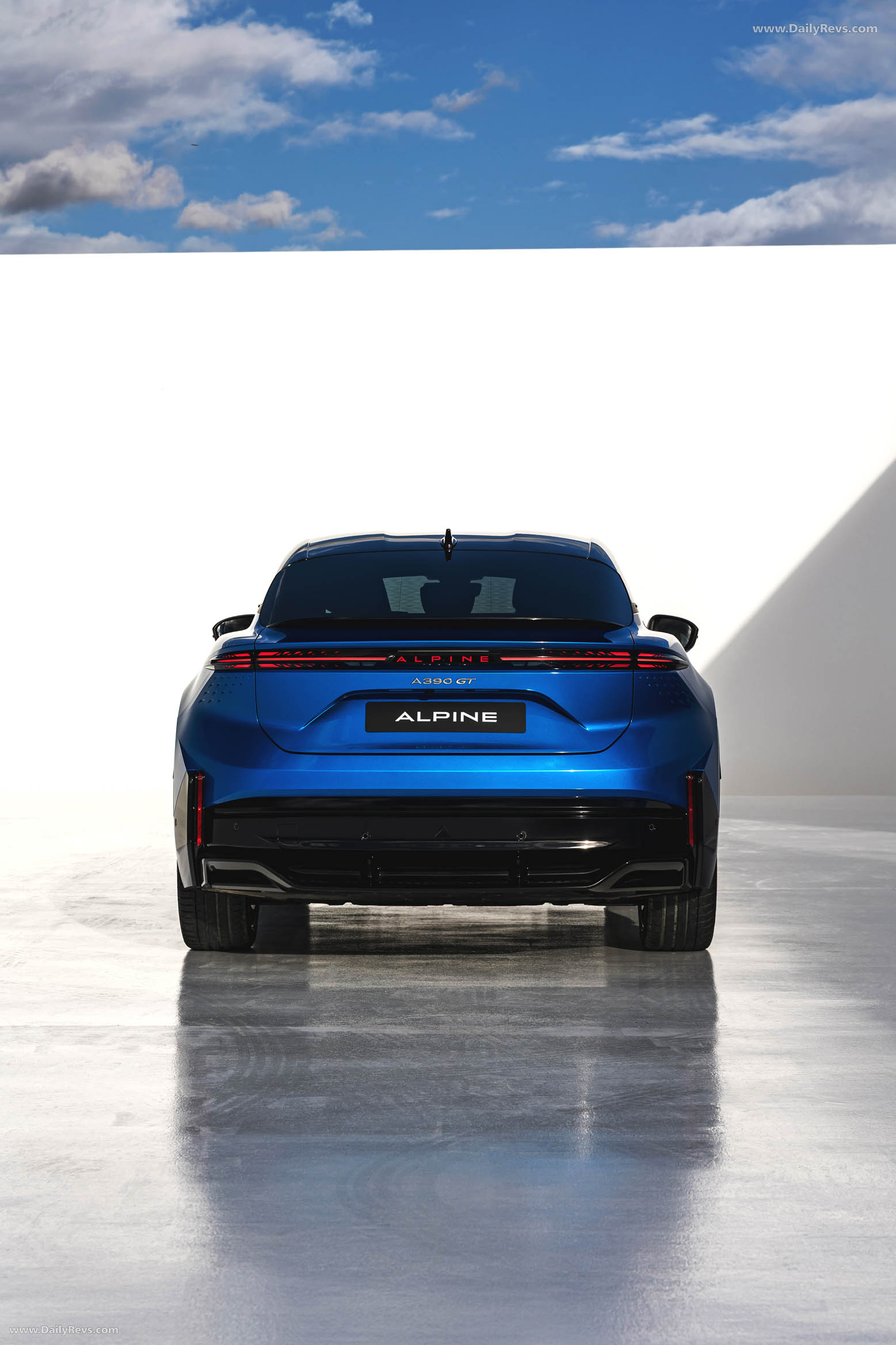 2025 Alpine A390 GT Alpine Vision Blue Rear View