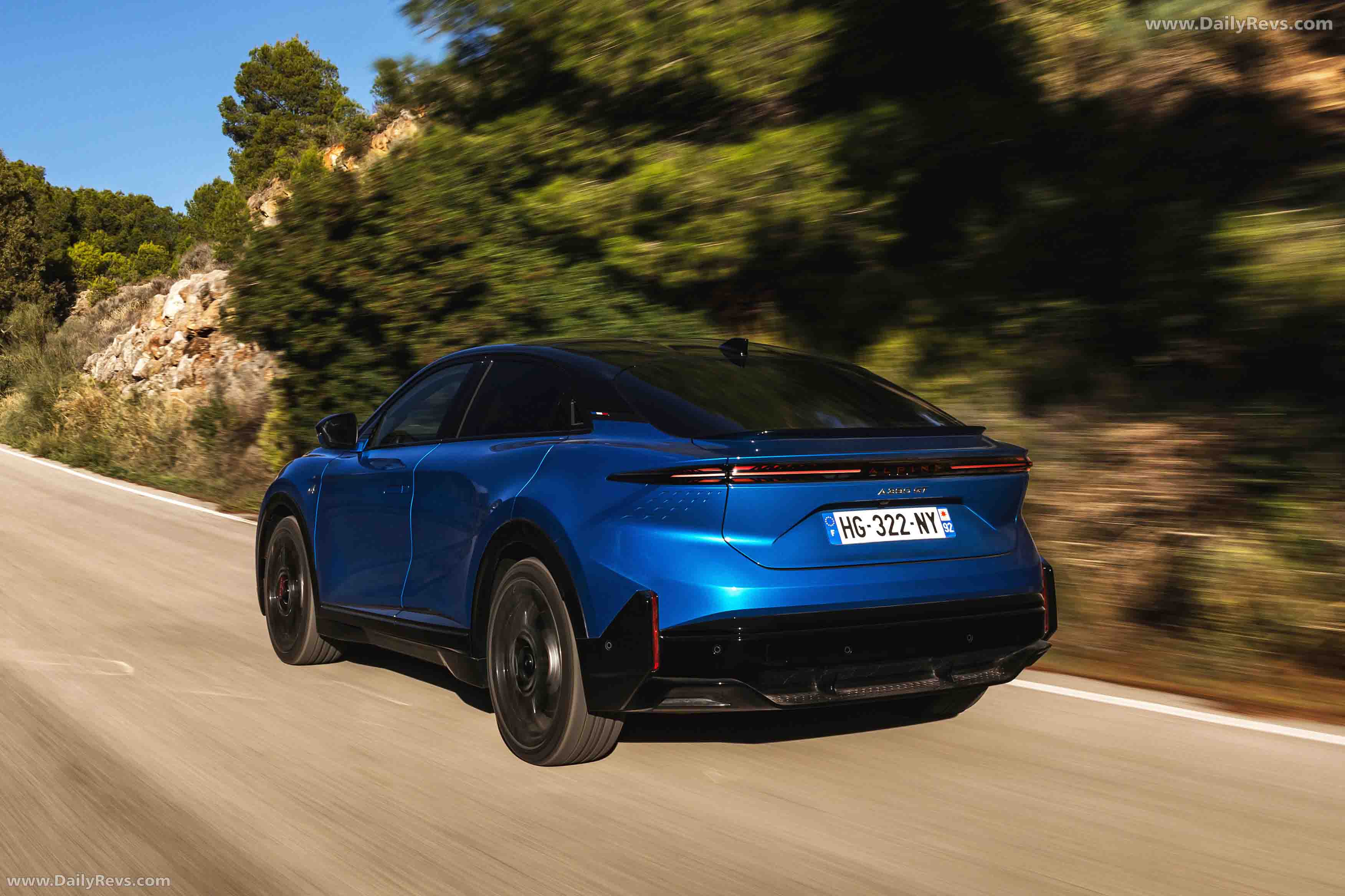 2025 Alpine A390 GT Alpine Vision Blue Rear View