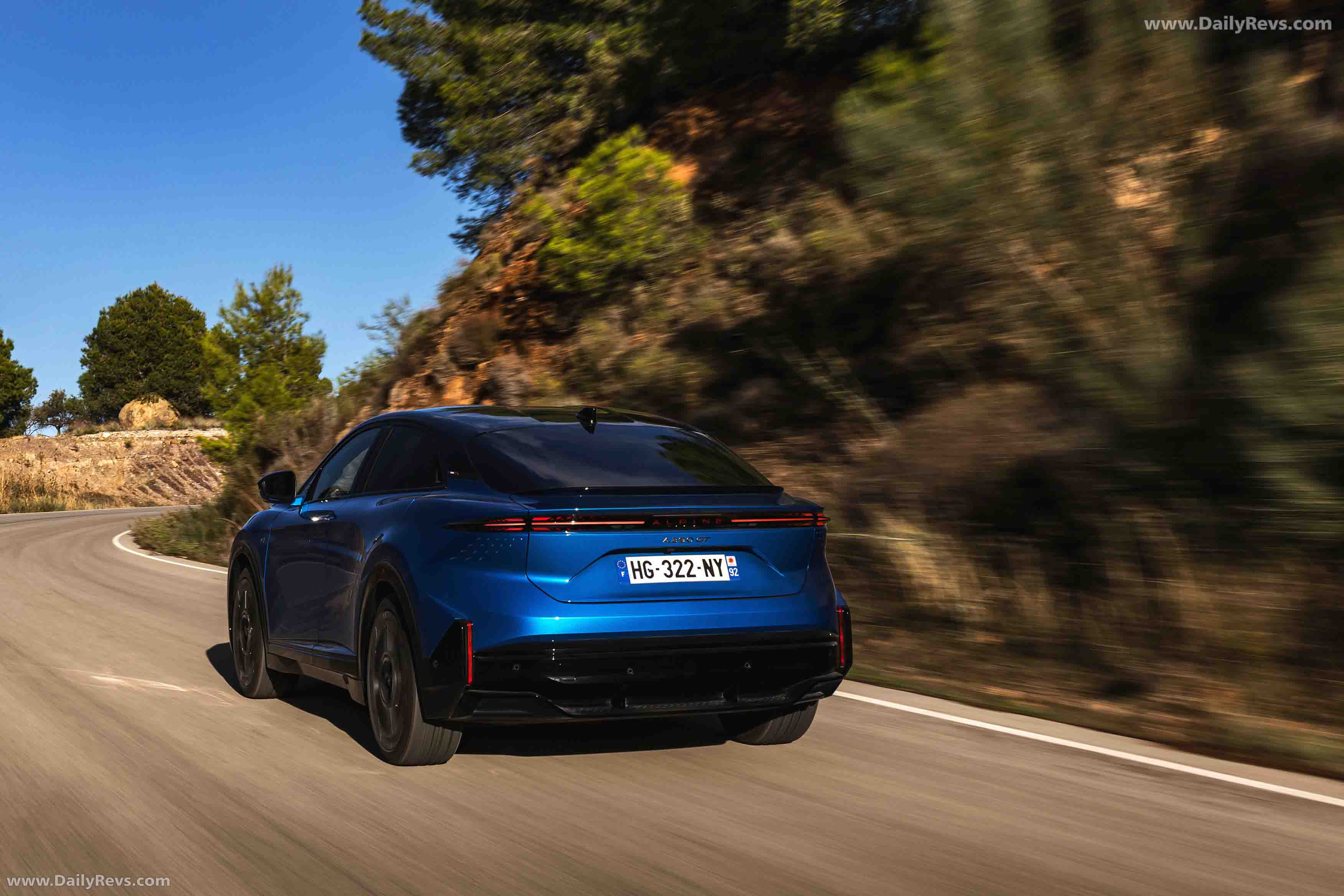2025 Alpine A390 GT Alpine Vision Blue Rear View