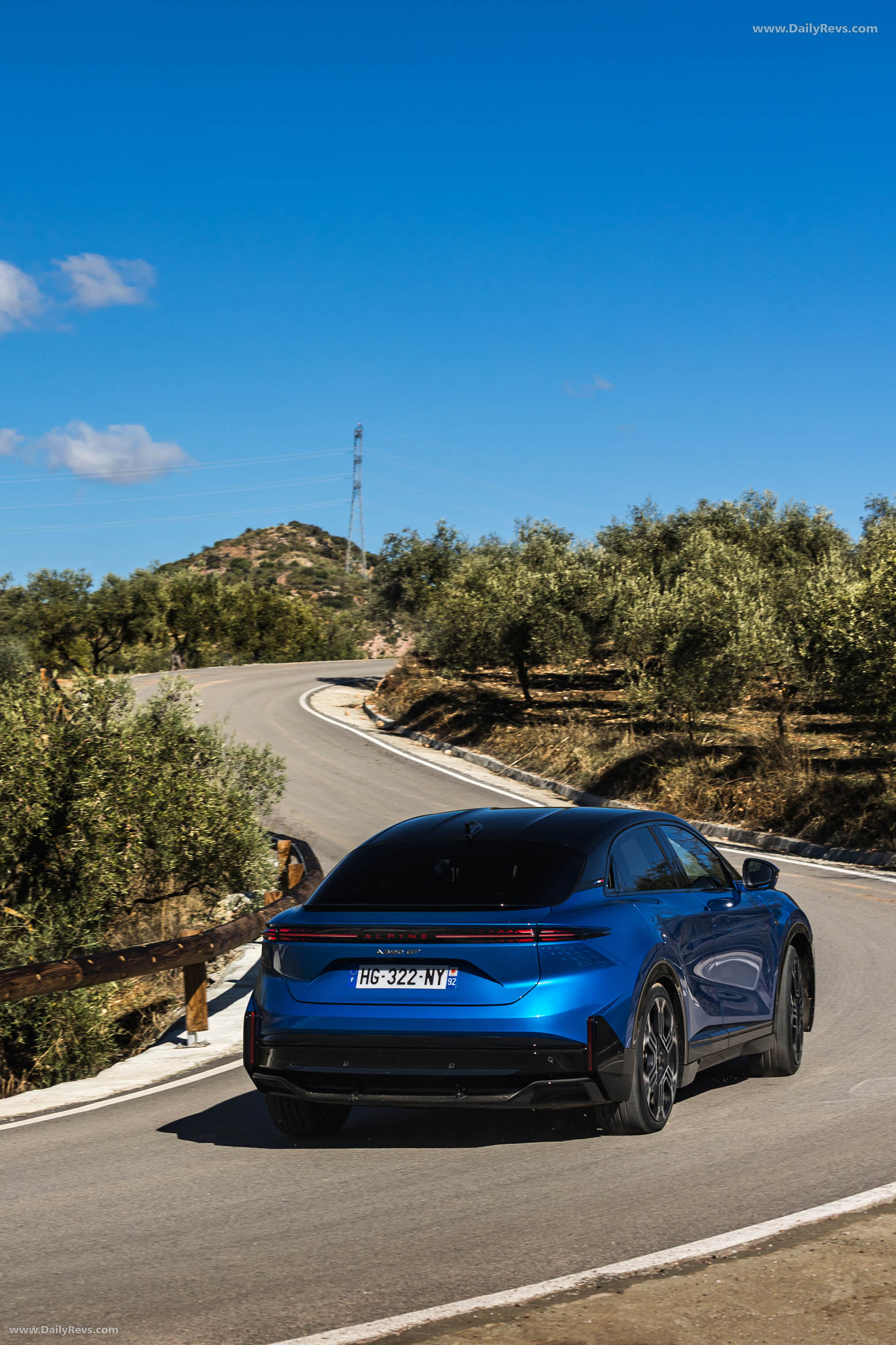 2025 Alpine A390 GT Alpine Vision Blue Rear View