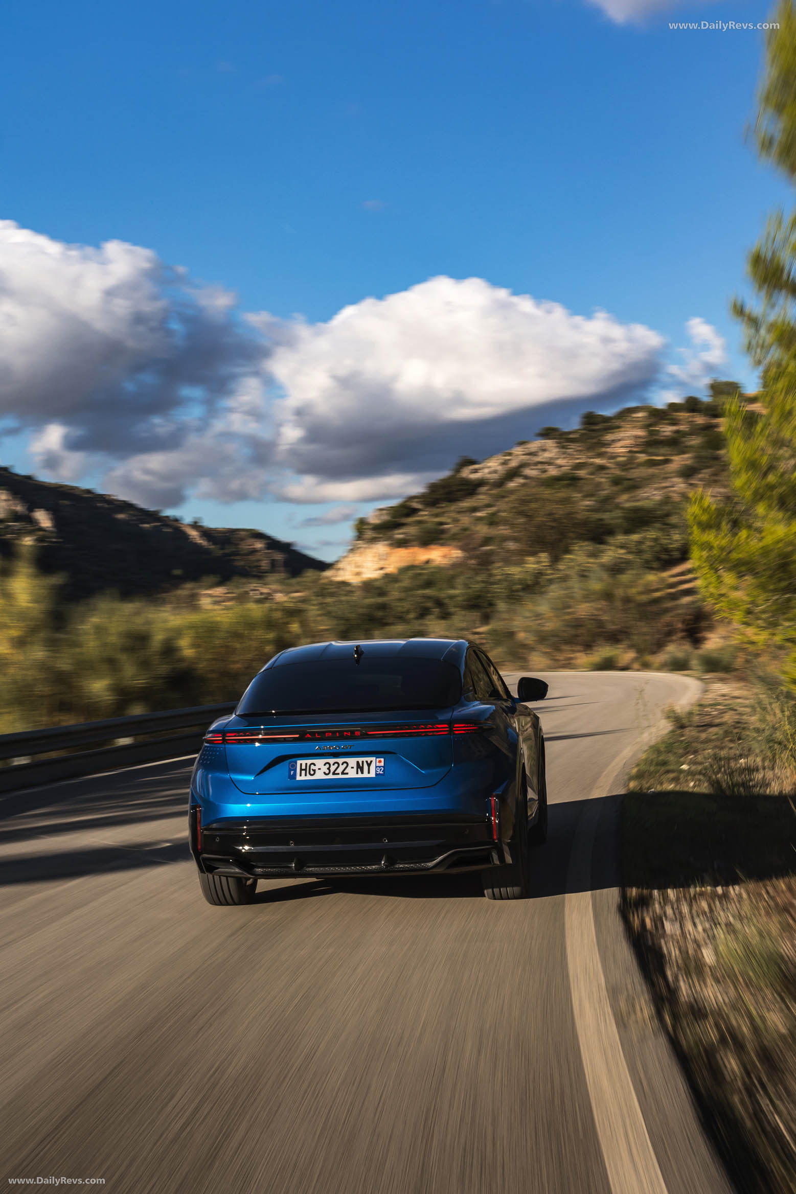 2025 Alpine A390 GT Alpine Vision Blue Rear View