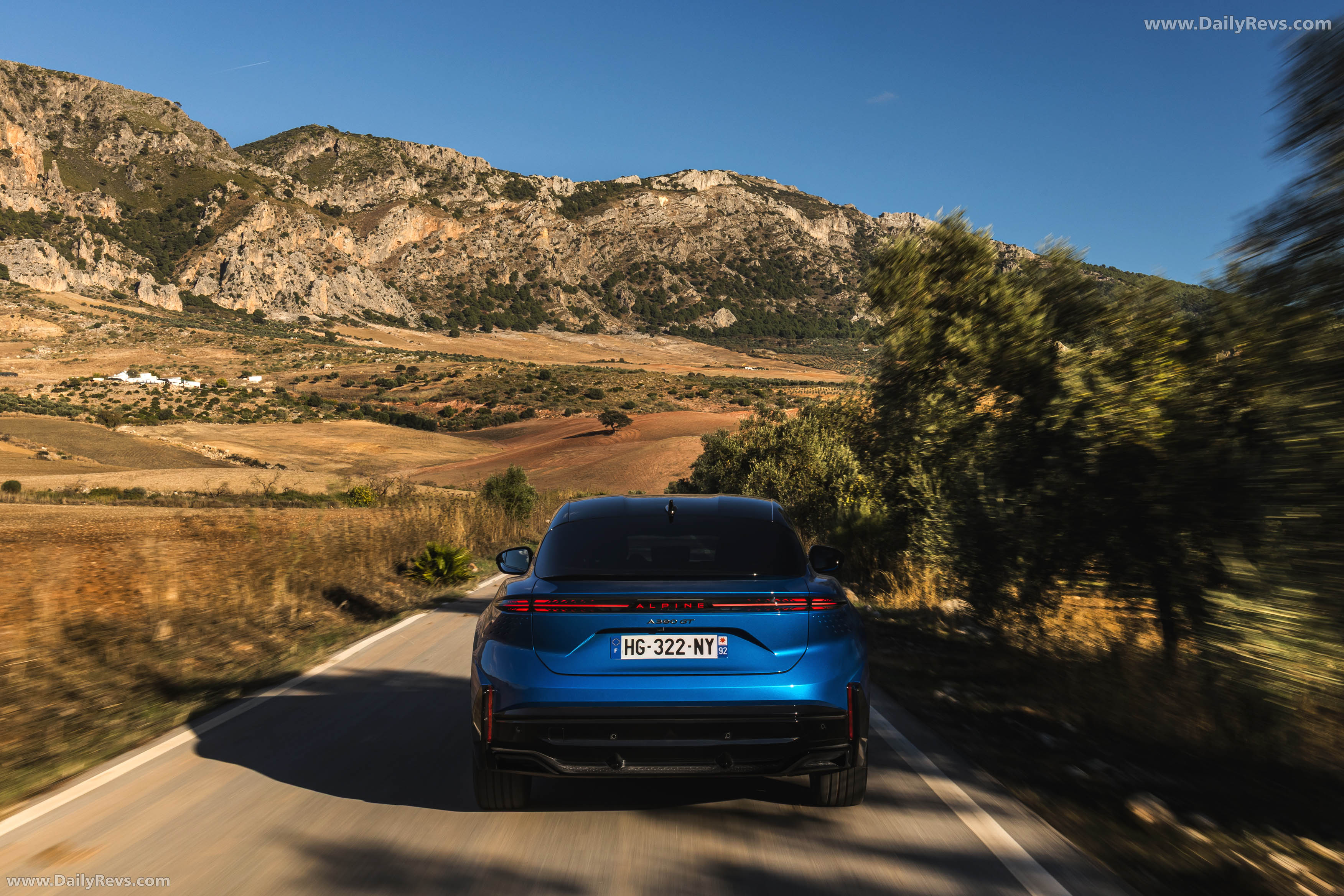 2025 Alpine A390 GT Alpine Vision Blue Rear View