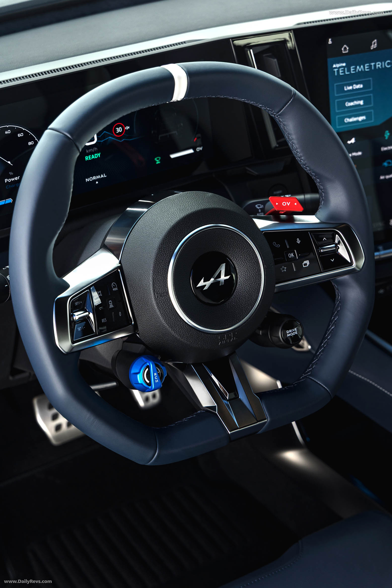 2025 Alpine A390 GT Alpine Vision Blue Interior
