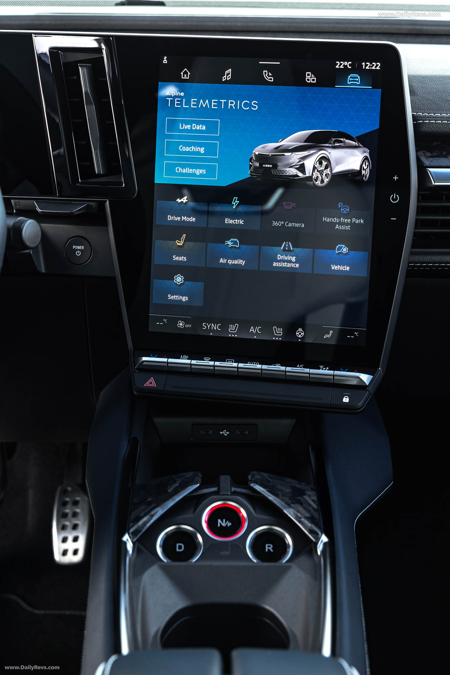 2025 Alpine A390 GT Alpine Vision Blue Interior