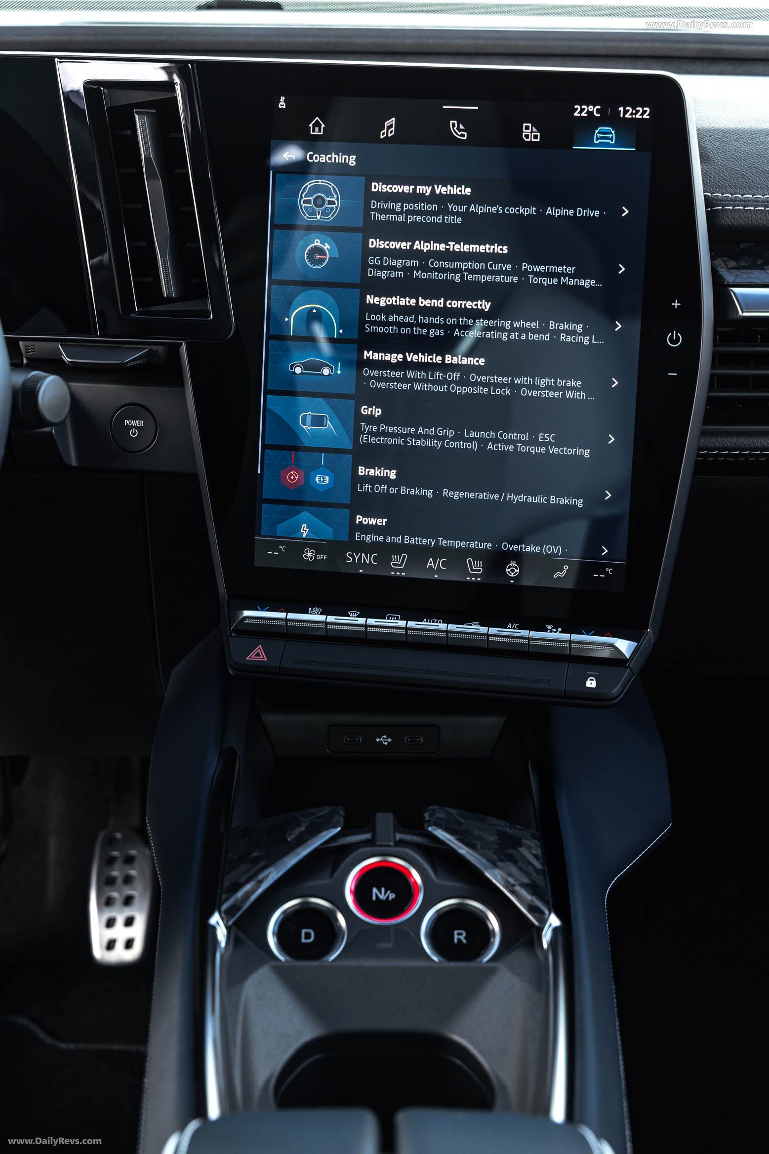 2025 Alpine A390 GT Alpine Vision Blue Interior