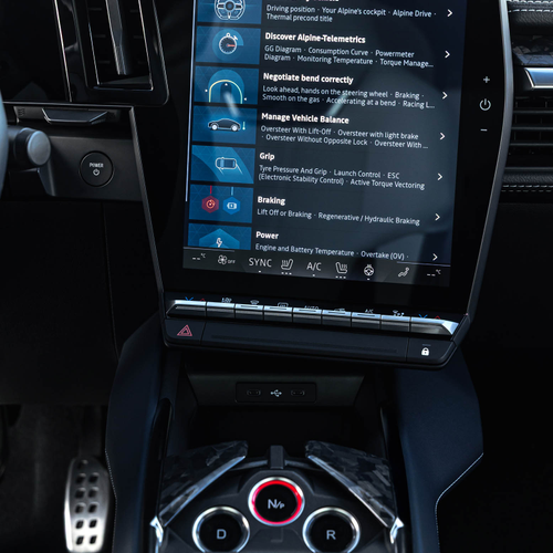 2025 Alpine A390 GT Alpine Vision Blue Interior