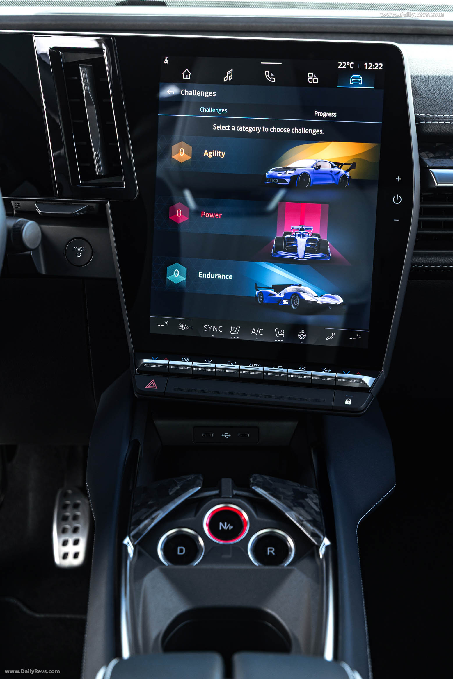 2025 Alpine A390 GT Alpine Vision Blue Interior