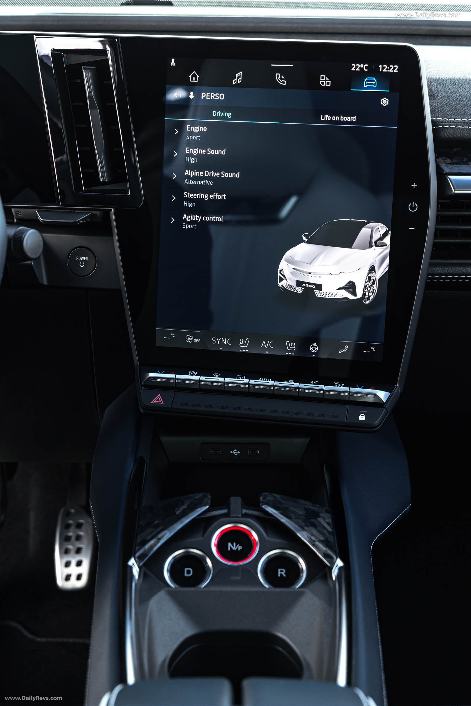 2025 Alpine A390 GT Alpine Vision Blue Interior