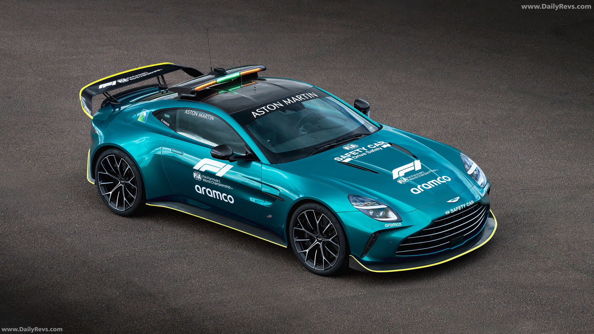 2025 Aston Martin Vantage S Safety Car Top View