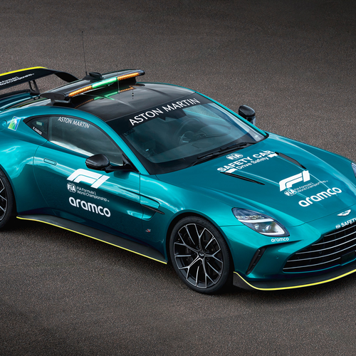 2025 Aston Martin Vantage S Safety Car Top View