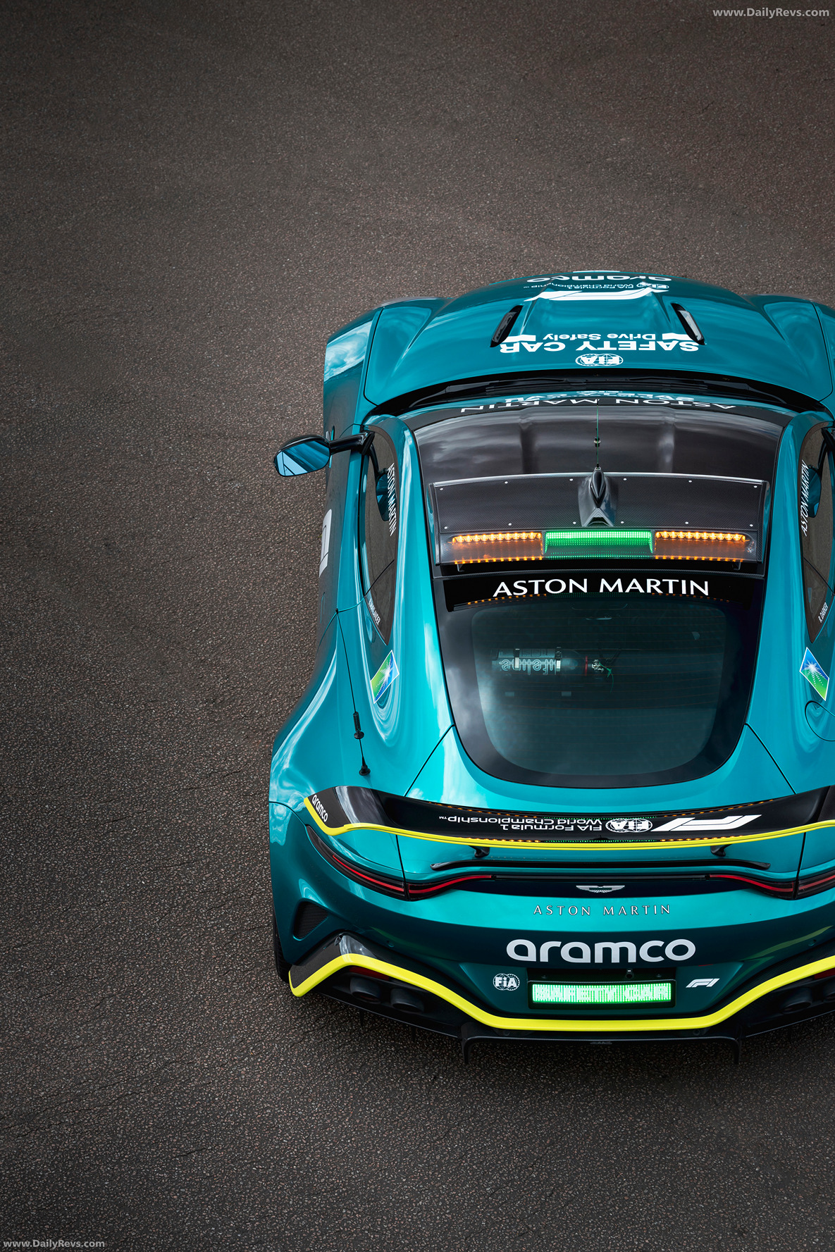 2025 Aston Martin Vantage S Safety Car Top View