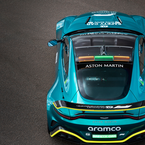 2025 Aston Martin Vantage S Safety Car Top View