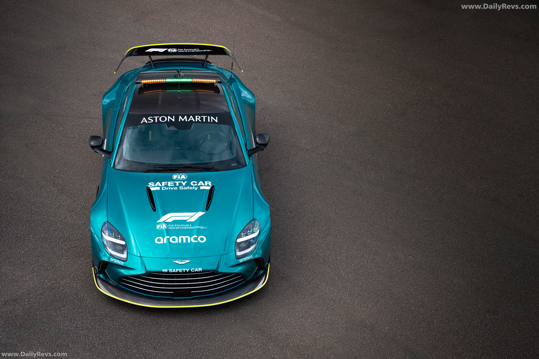 2025 Aston Martin Vantage S Safety Car Top View