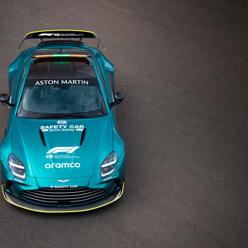 2025 Aston Martin Vantage S Safety Car Top View