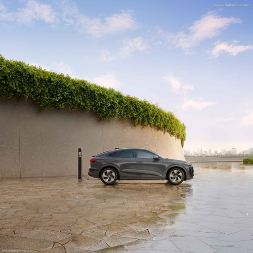 2025 Audi Q6 Sportback e-tron AU516 US Version Side View
