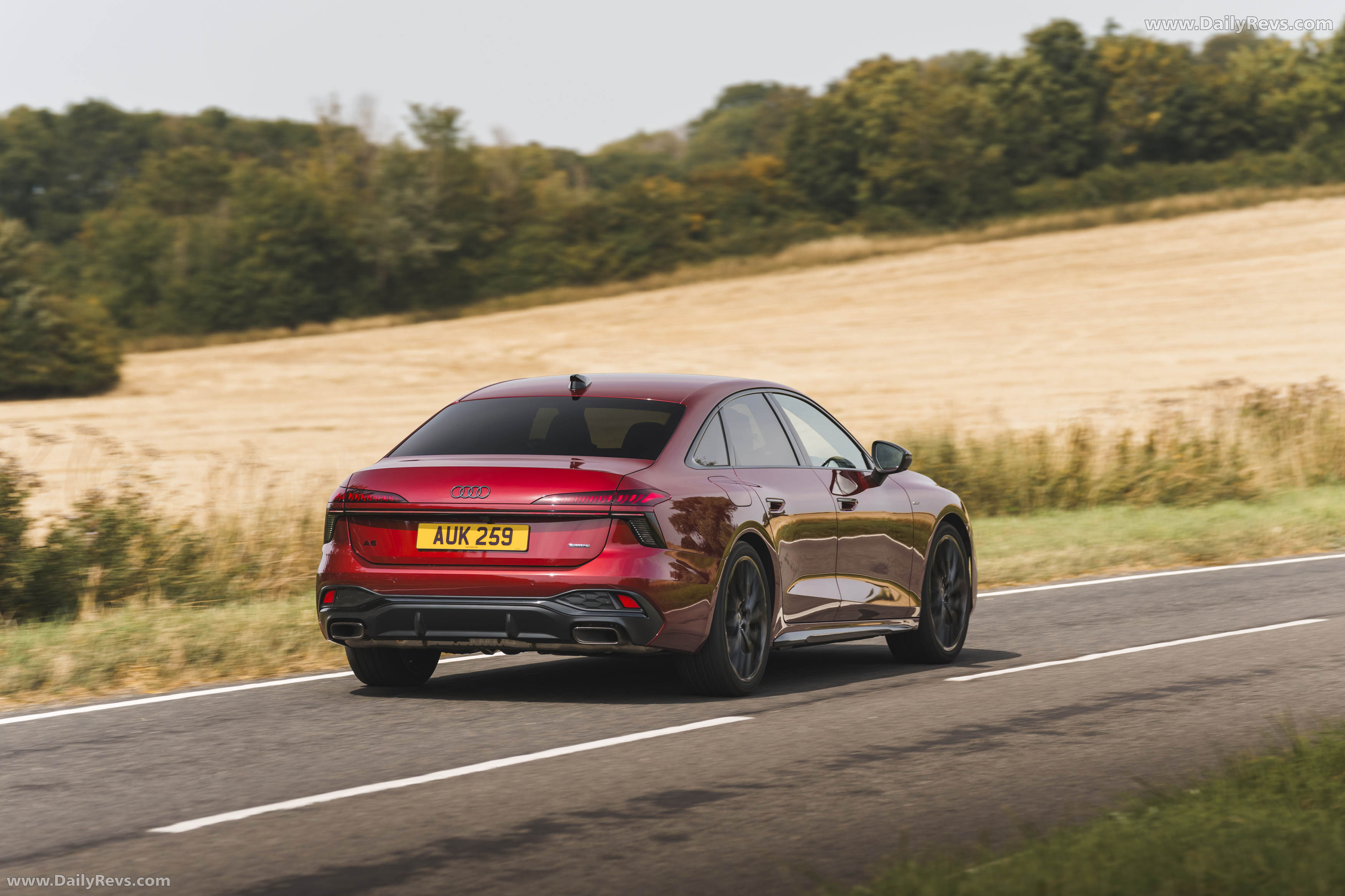 2026 Audi A6 Sedan e-hybrid Quattro UK Version Rear View