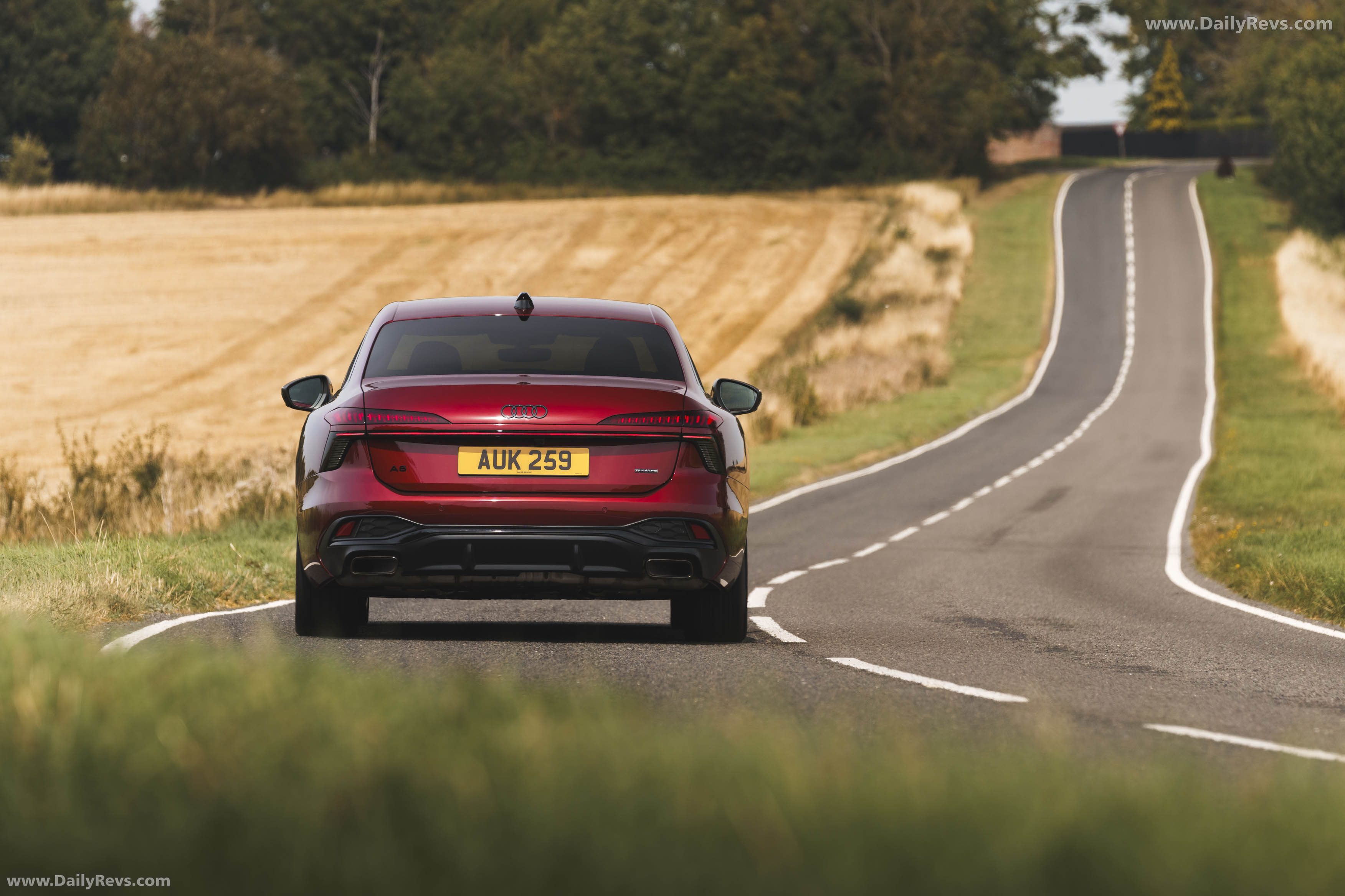 2026 Audi A6 Sedan e-hybrid Quattro UK Version Rear View