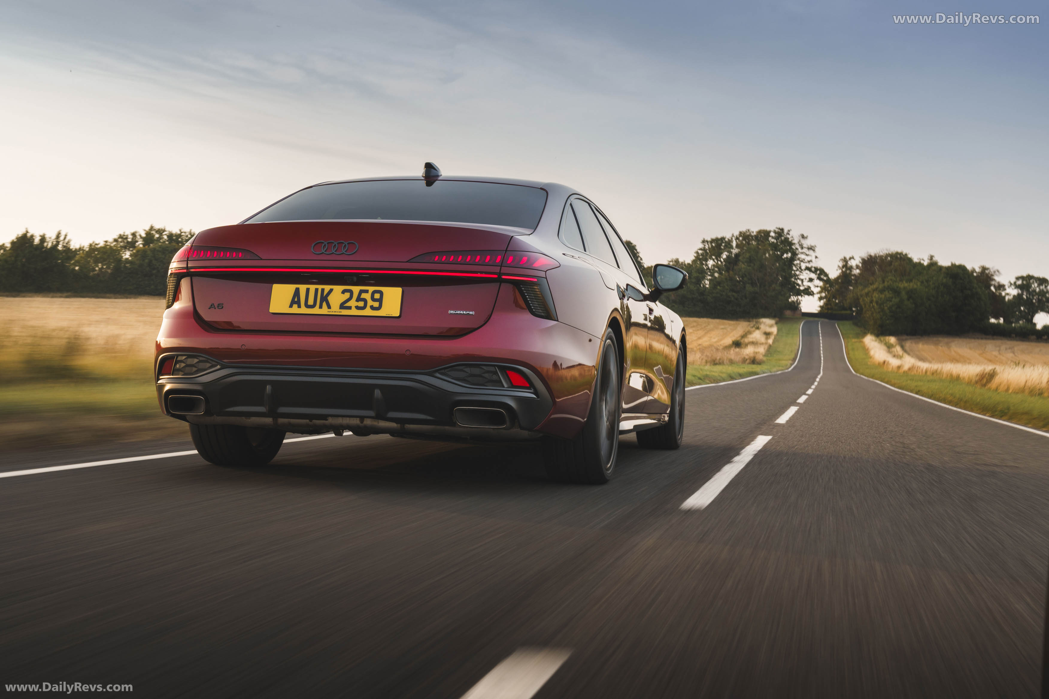 2026 Audi A6 Sedan e-hybrid Quattro UK Version Rear View