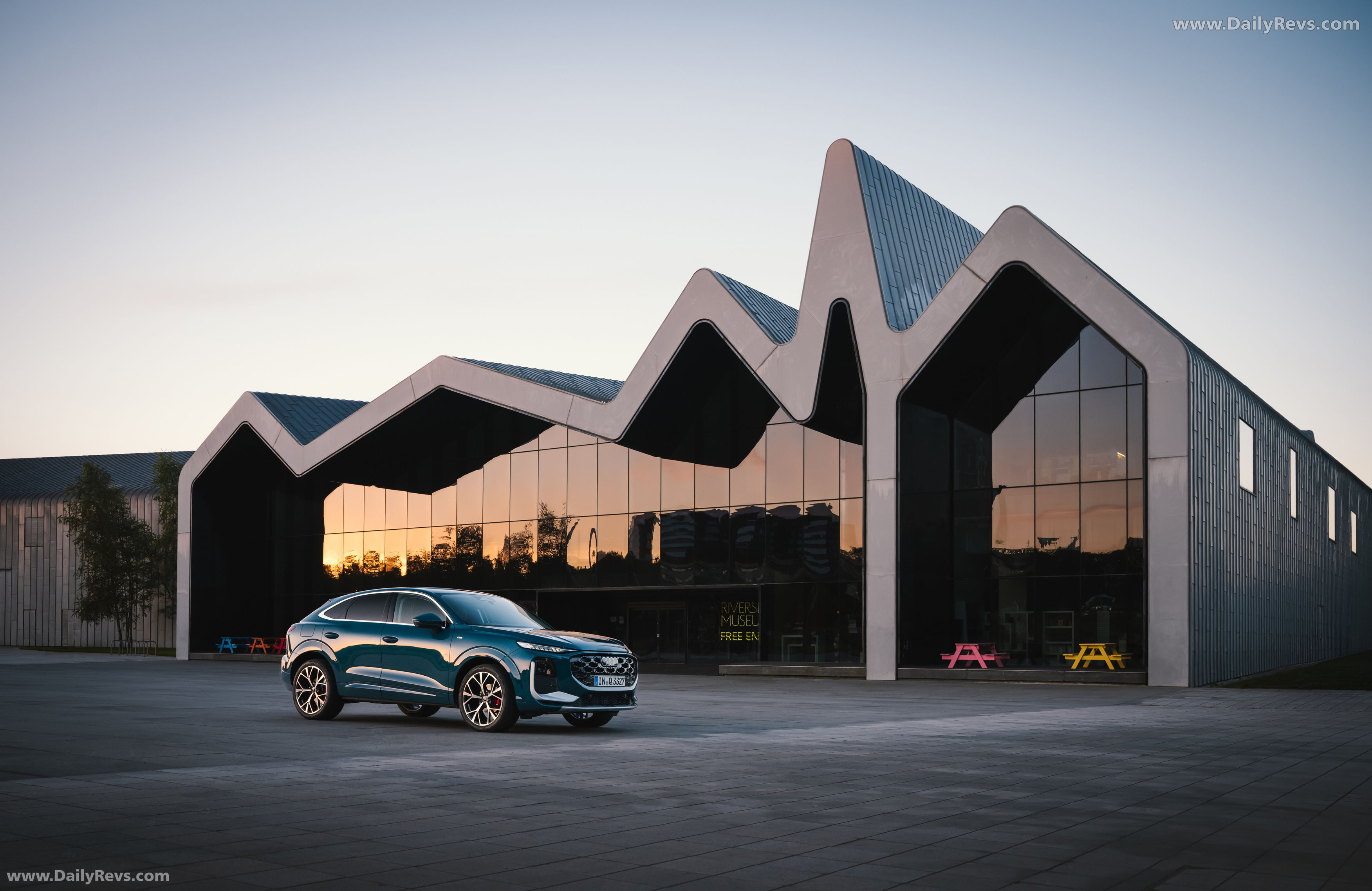 2026 Audi Q3 Sportback F3 Malpelo Blue Front View