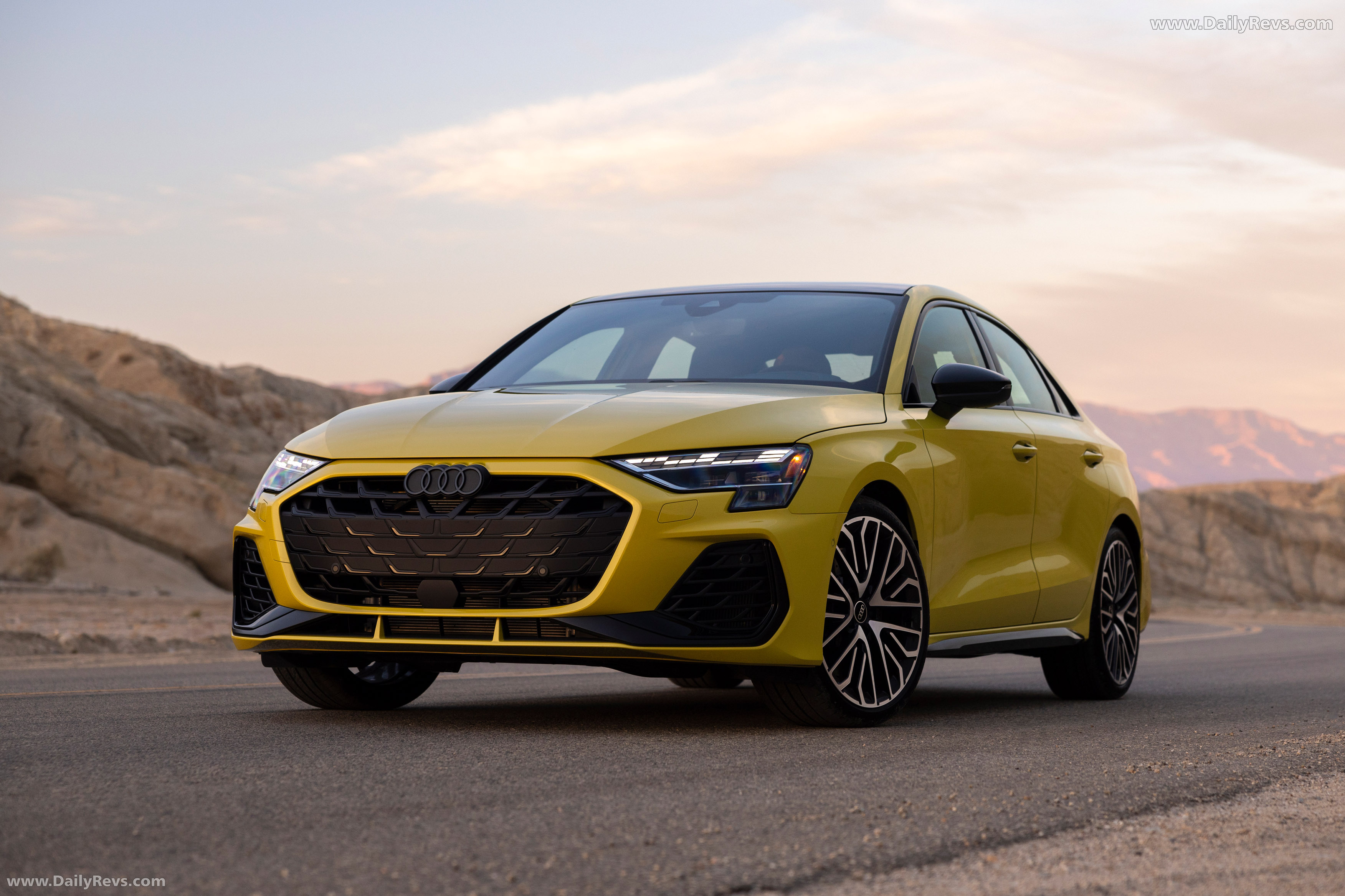 2025 Audi S3 8Y Python Yellow Front View