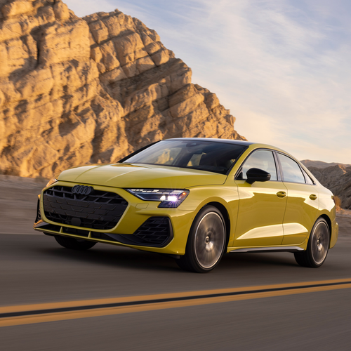 2025 Audi S3 8Y Python Yellow Front View