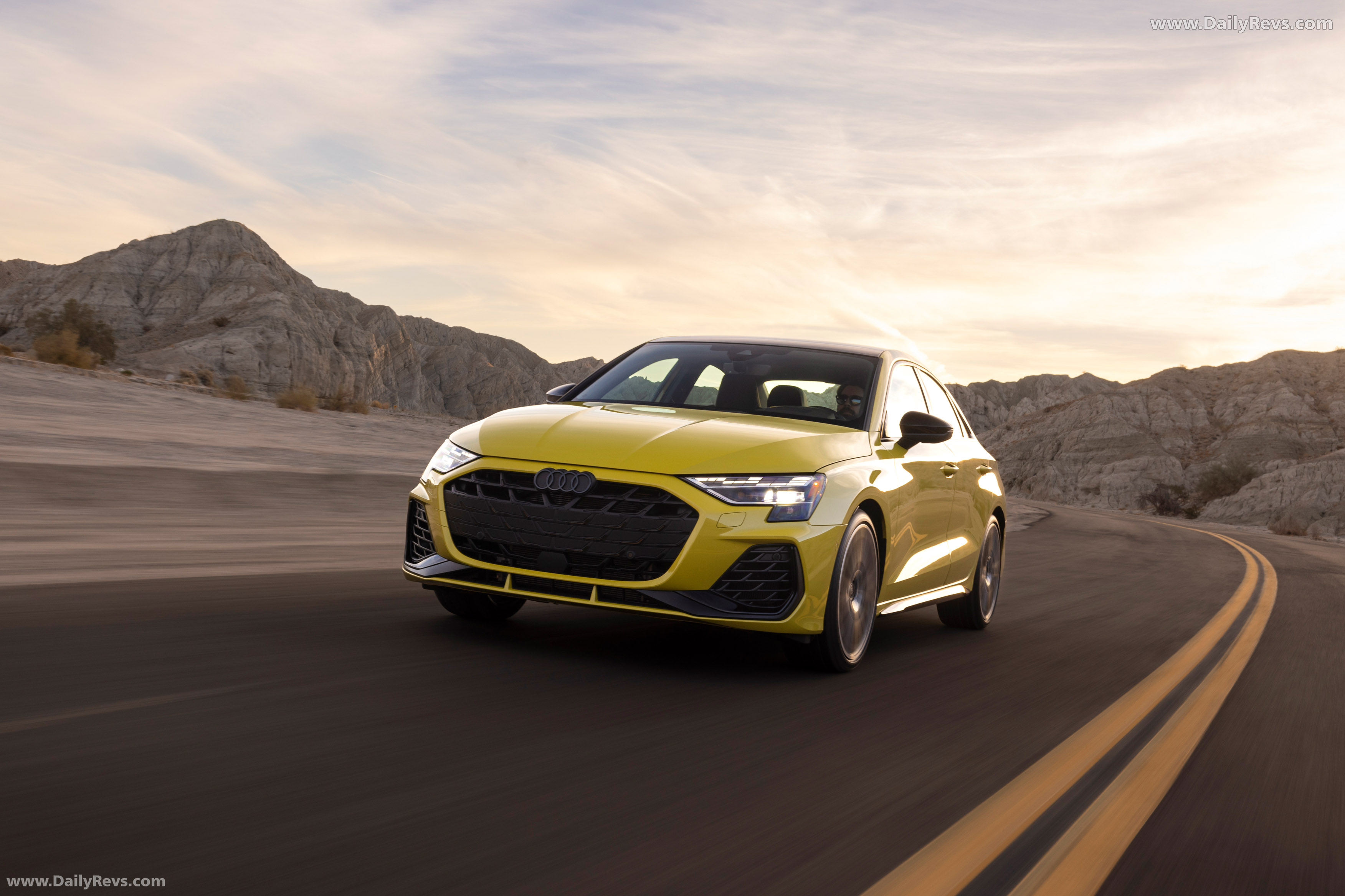 2025 Audi S3 8Y Python Yellow Front View