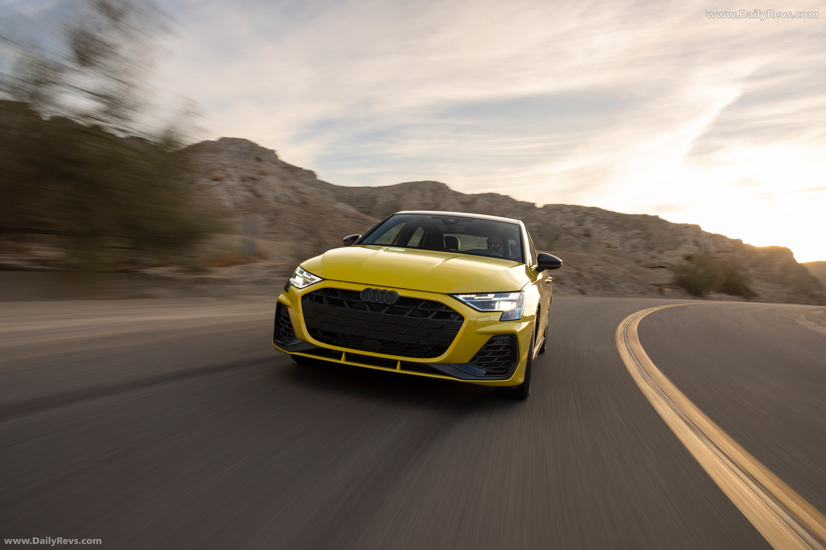 2025 Audi S3 8Y Python Yellow Front View