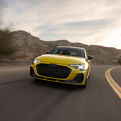 2025 Audi S3 8Y Python Yellow Front View