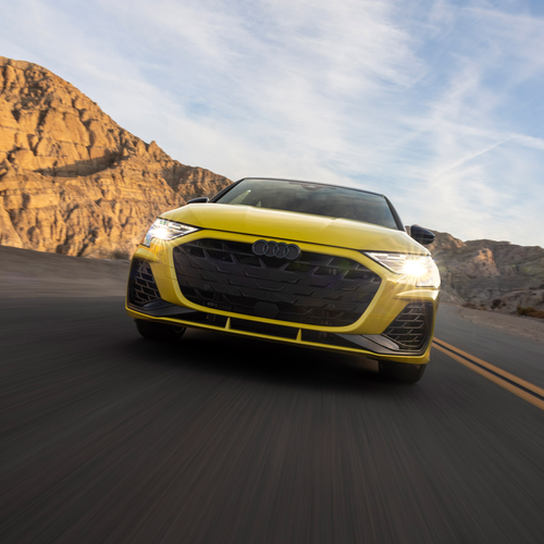 2025 Audi S3 8Y Python Yellow Front View