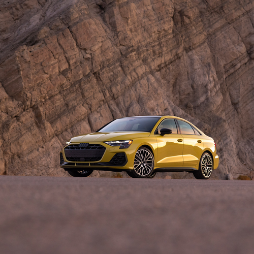 2025 Audi S3 8Y Python Yellow Front View