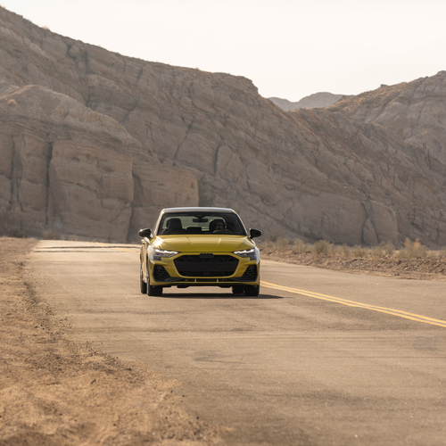 2025 Audi S3 8Y Python Yellow Front View